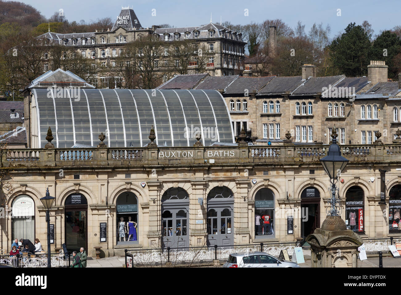 Buxton Stadt Derbyshire England uk Stockfoto