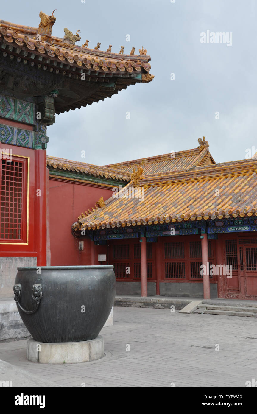 Verboten, Stadt, Beijing, China, ein UNESCO-Weltkulturerbe. Stockfoto