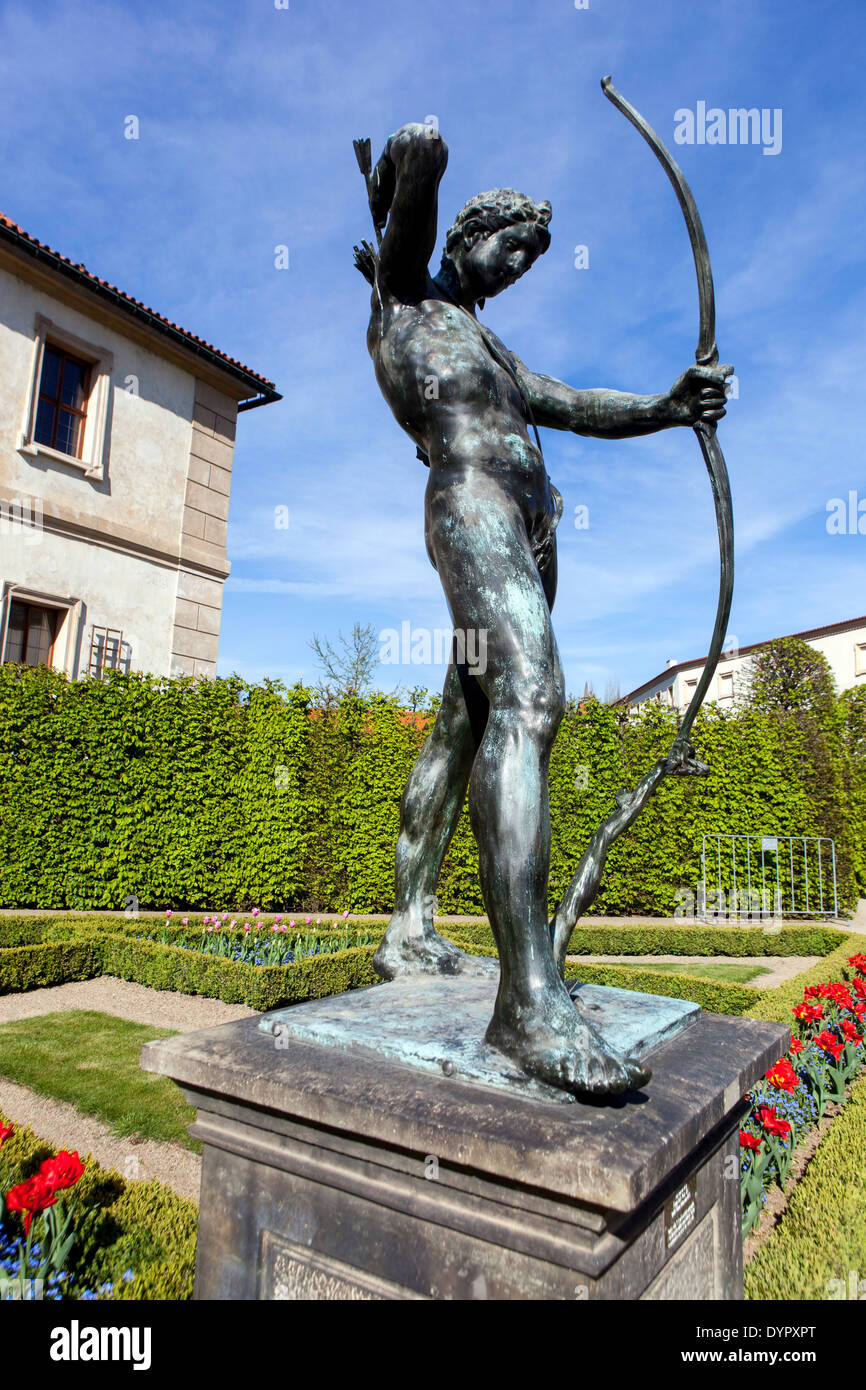 Prager Wallensteinpalast Garten Prager Gärten Apollon Skulptur Stockfoto