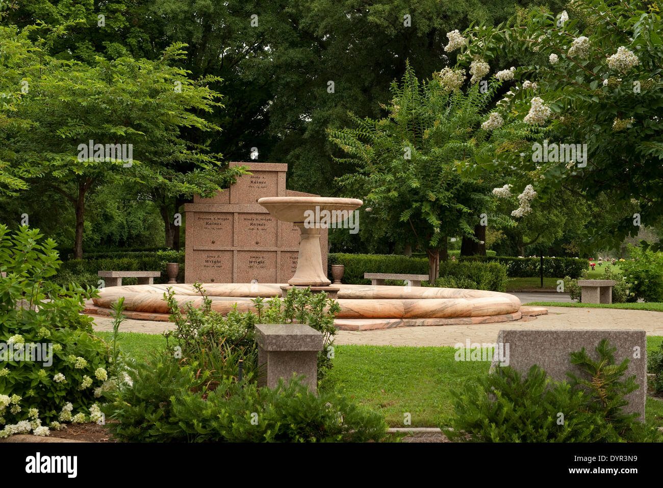 Woodlawn Friedhof Nashville Tennessee Stockfoto