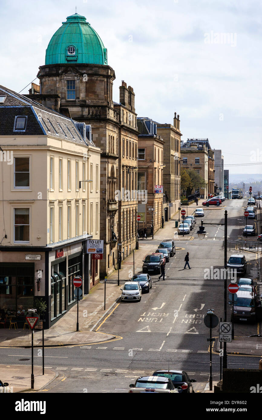 Douglas Street, Glasgow, Schottland, UK an der Kreuzung mit der Sauchiehall Street Stockfoto