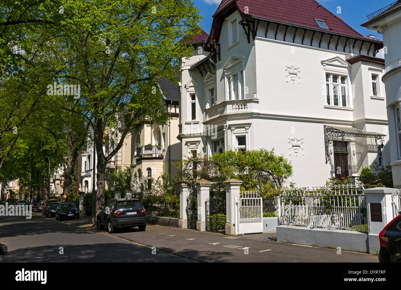 Frühen 20. C. Häuser in das Villenviertel von Bonn - Bad Godesberg, NRW ...