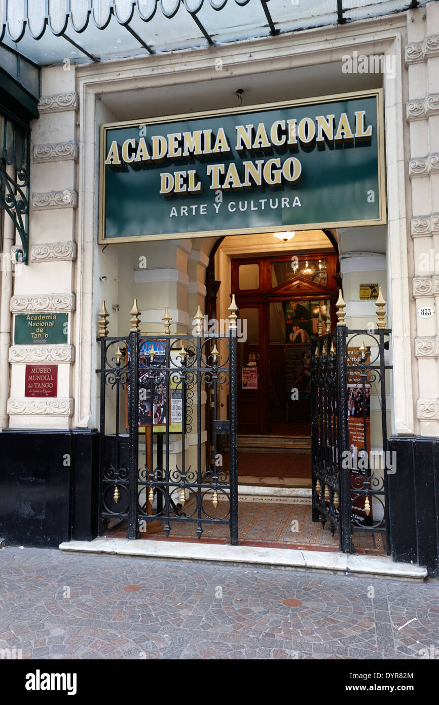 Academia Nacional del Tango Buenos Aires Argentinien Stockfoto