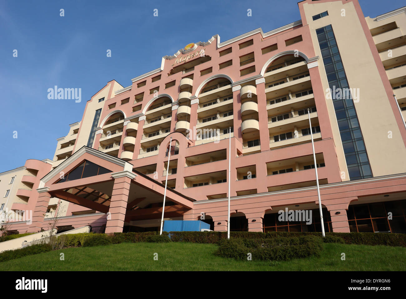 Das Hotel Majestic in Sonnenstrand in Bulgarien. Stockfoto