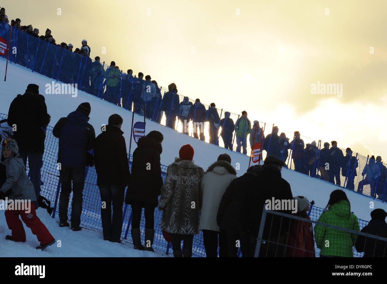 Die FIS Alpine Ski World Cup, 2011 Stockfoto