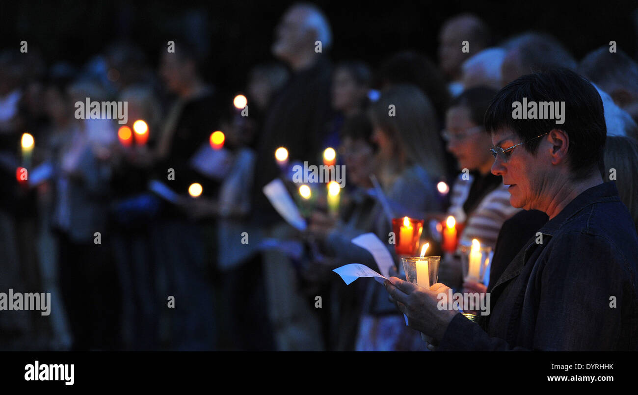 Schließen Masse der Pfarrei Christi Himmelfahrt in Kempten 2011 Stockfoto