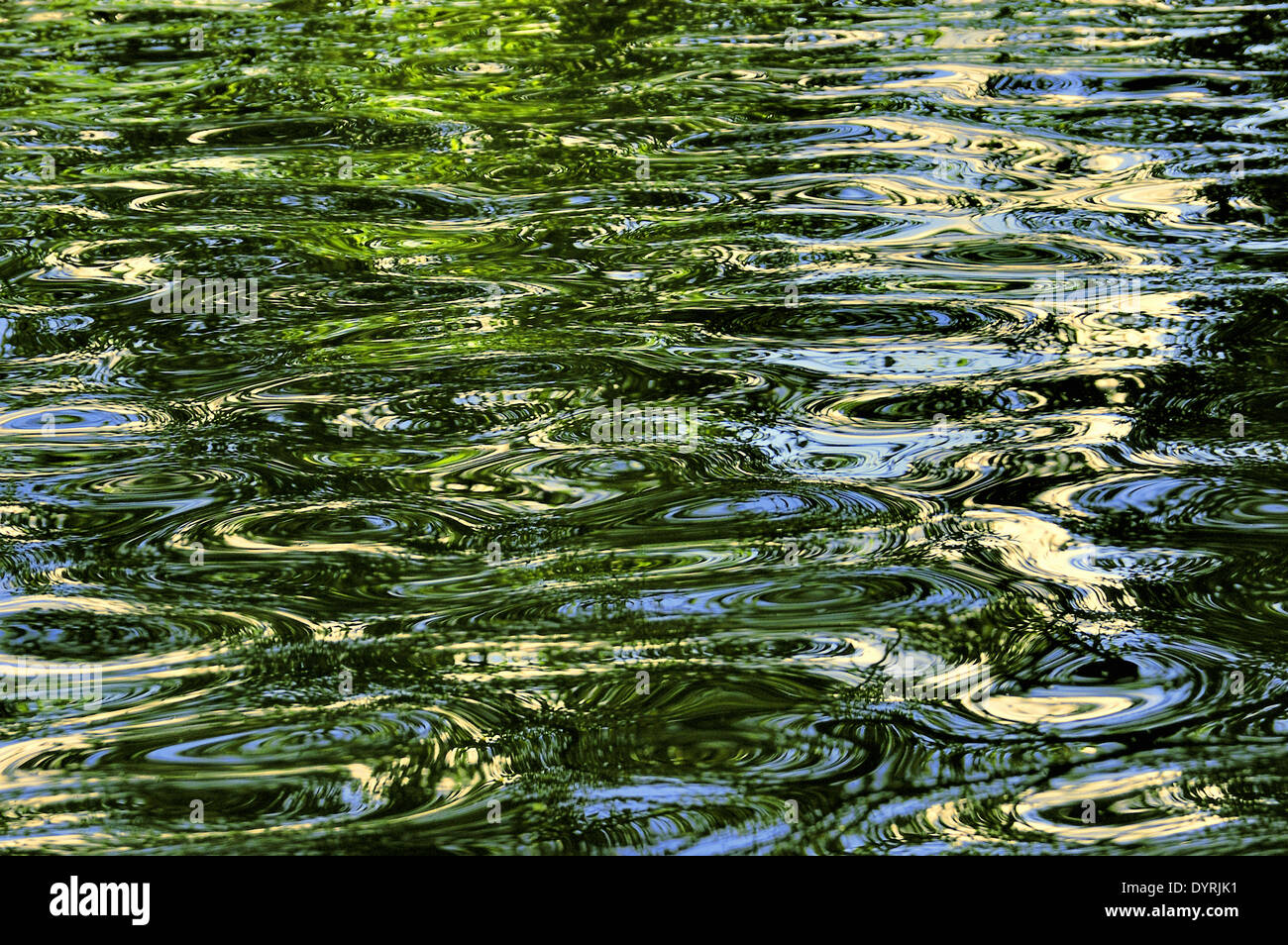 Wasserspiegelungen Stockfoto