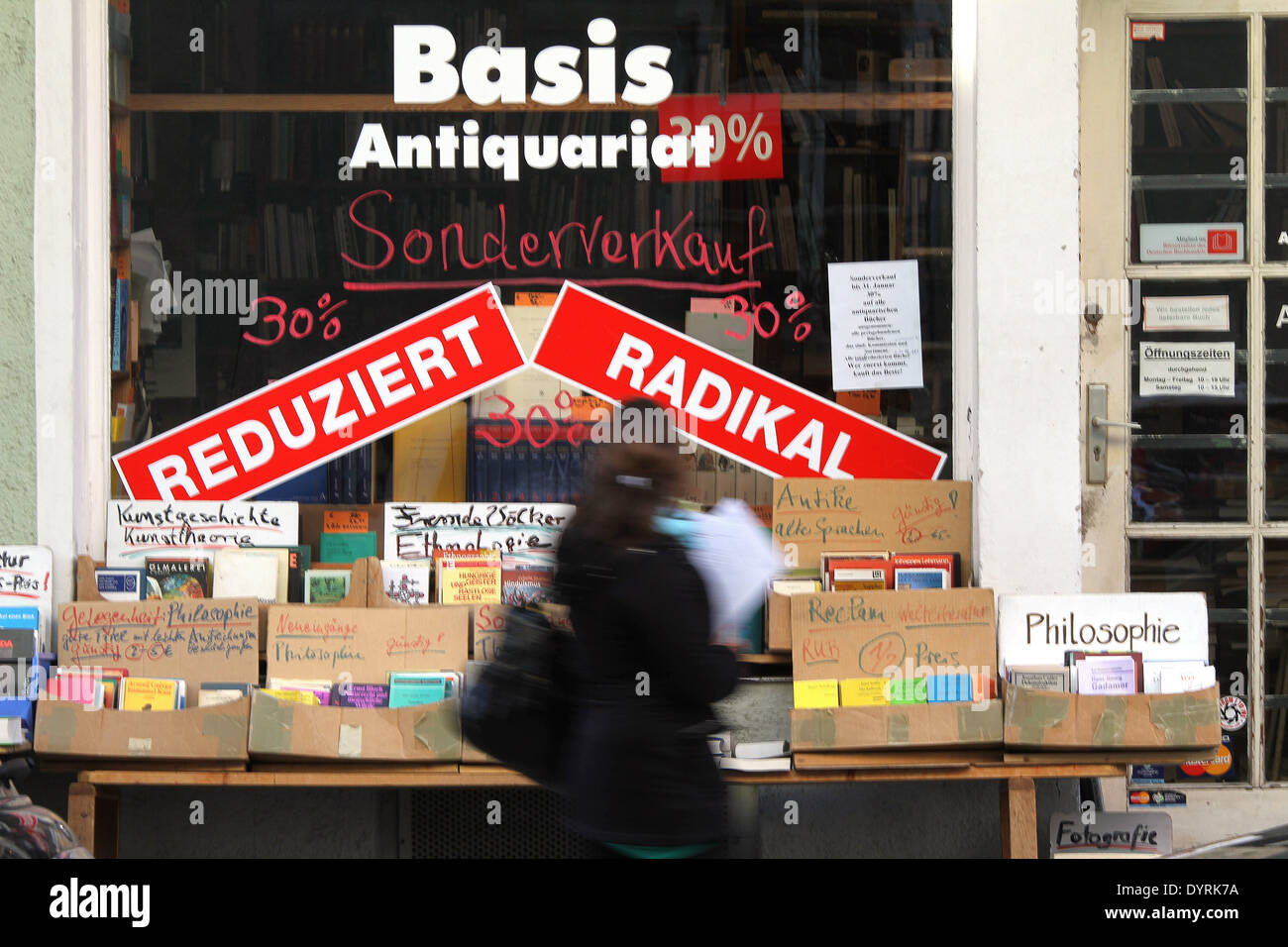 Der Basis-Buchhandlung in München 2012 Stockfoto