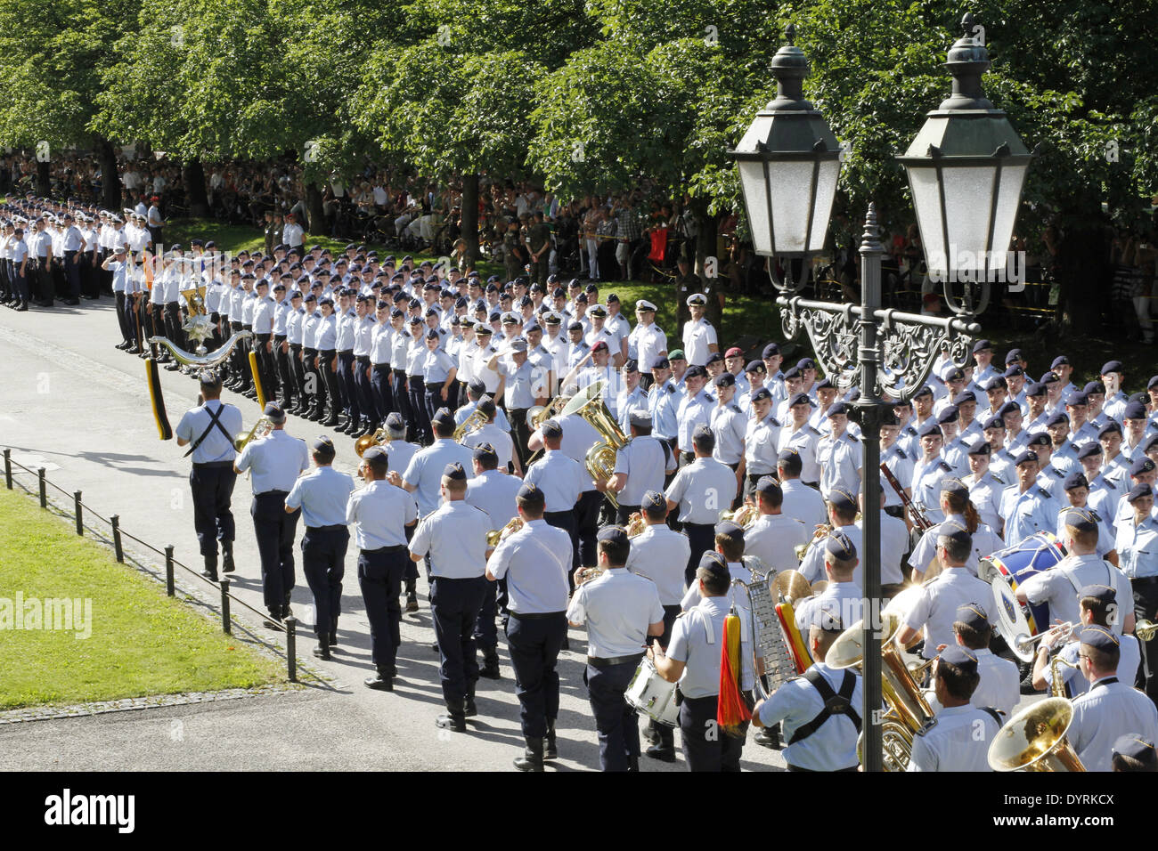 Appell der Förderung im Hofgarten in München 2012 Stockfoto