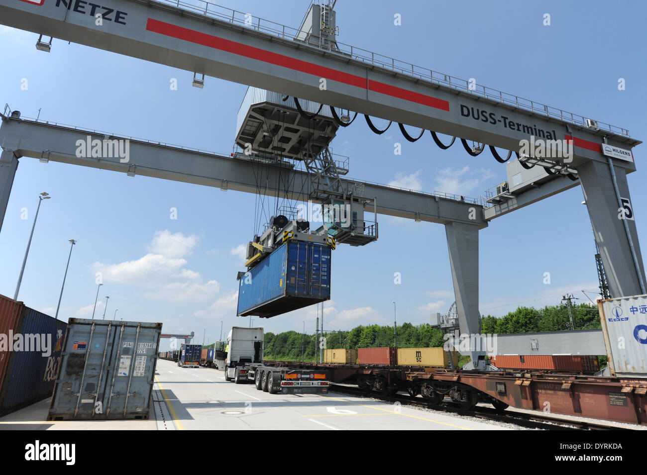 München-Riem Umschlag Bahnhof, 2012 Stockfoto