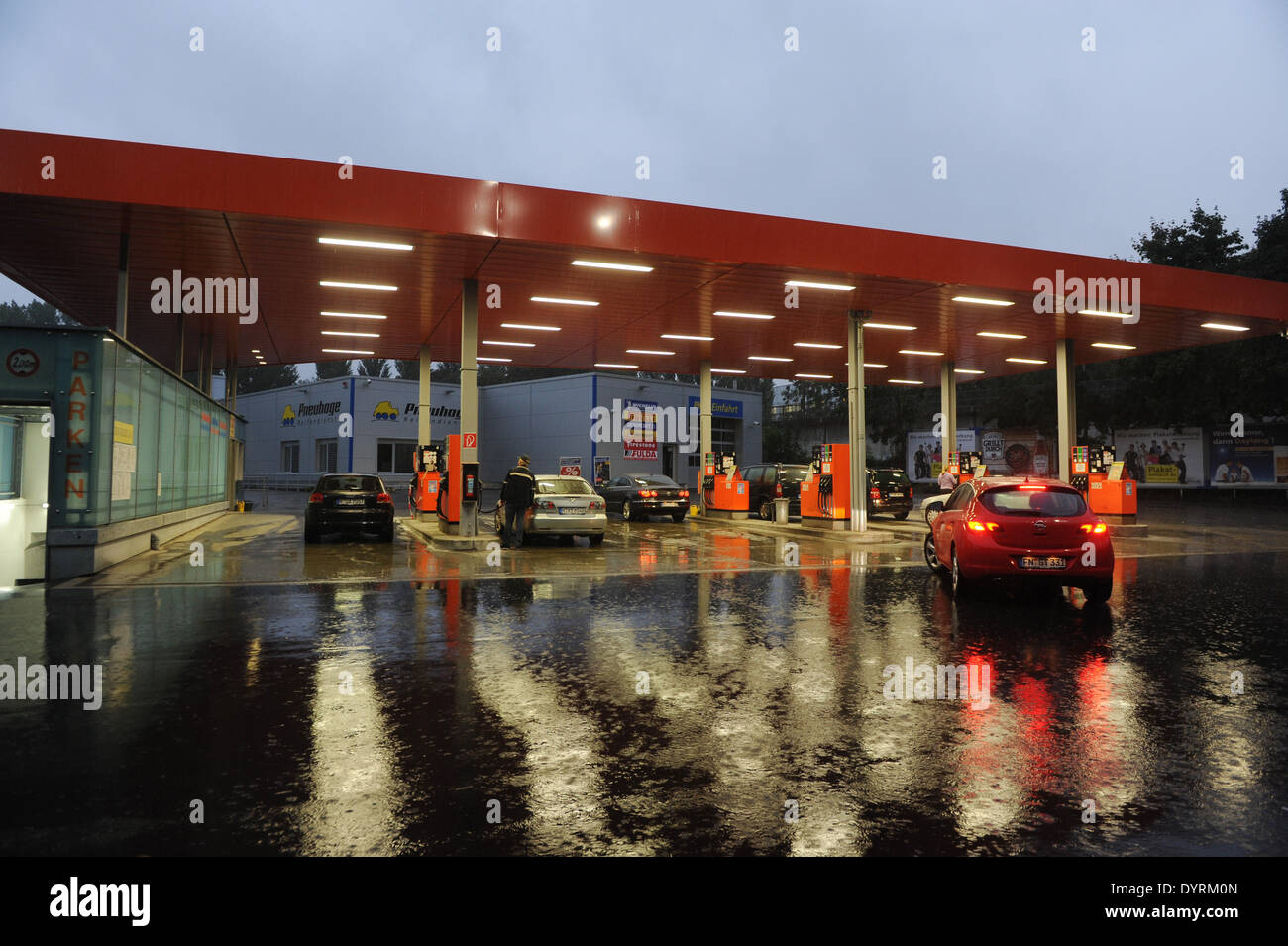 Tankstelle in München 2012 Stockfoto