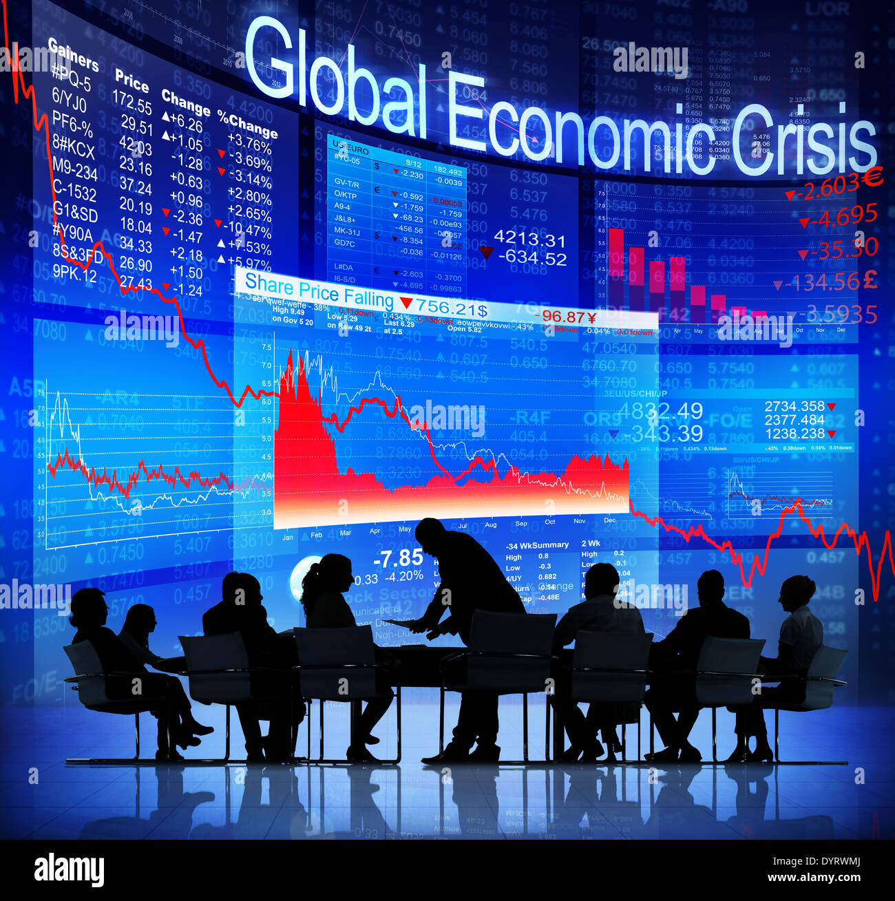 Global Economic Crisis Stockfoto