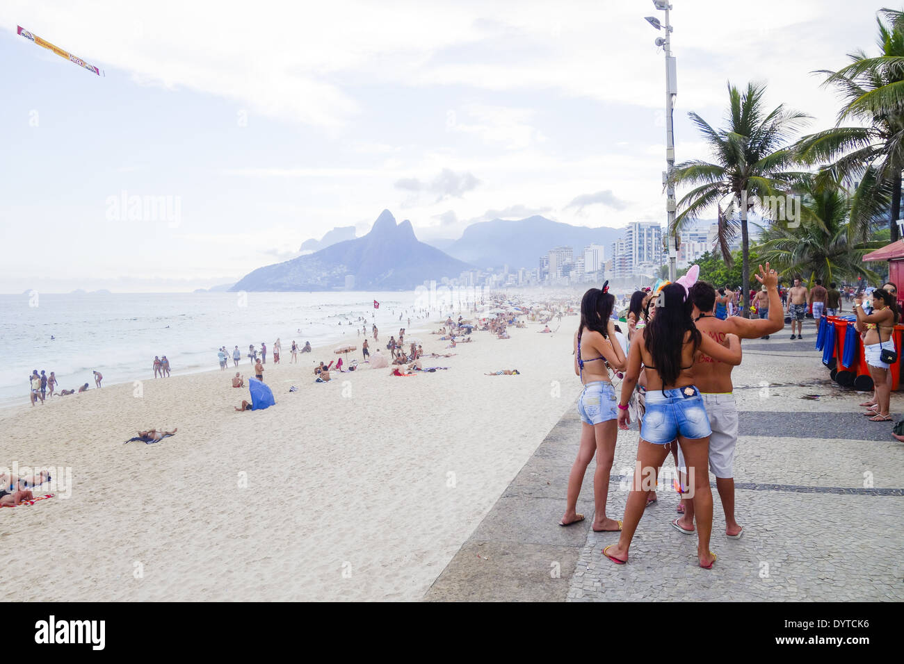 Rio De Janeiro, Ipanema-Strand, Brasilien Stockfoto