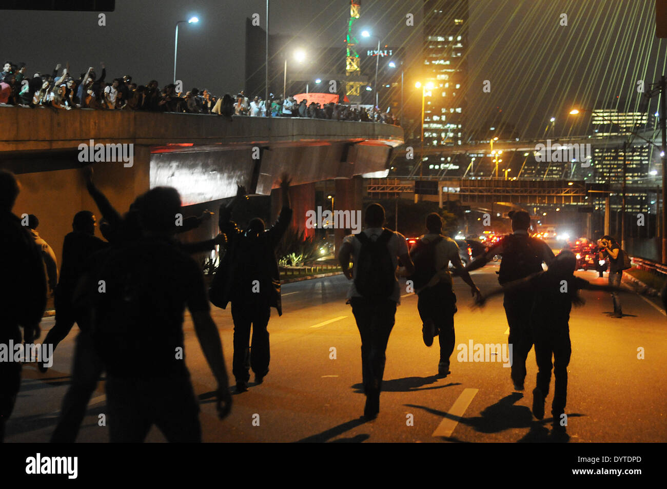 Proteste in Brasilien 2013 Stockfoto