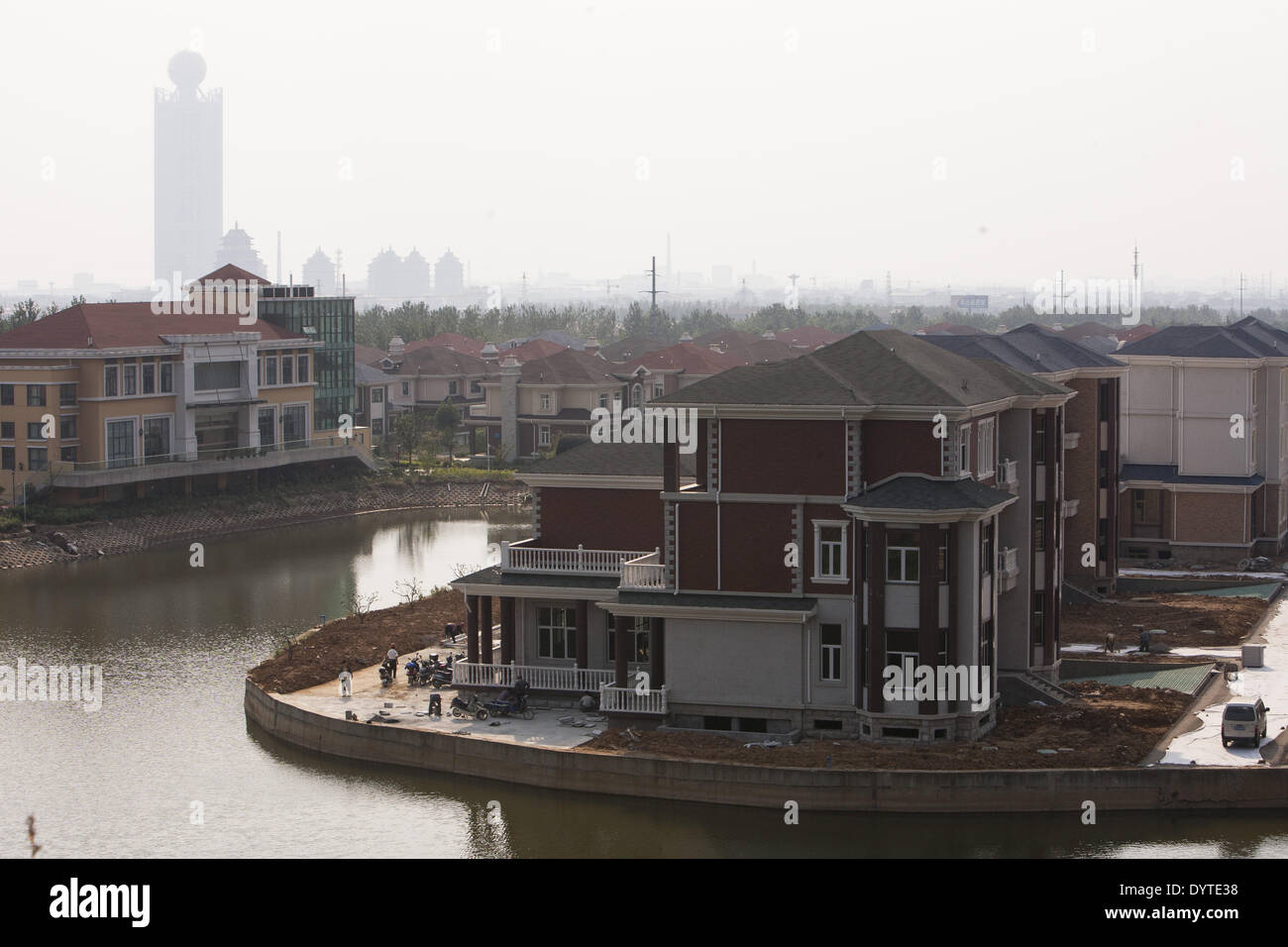 Europäischen Stil Villa in Huaxi Dorf Stockfoto