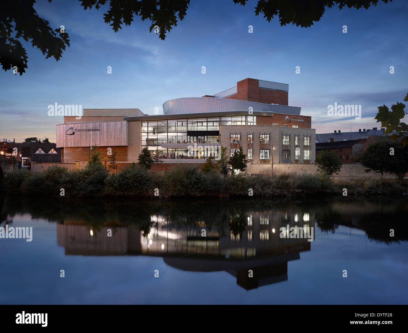 Exterieur des Theatre Severn, Shrewsbury, Shropshire. Stockfoto