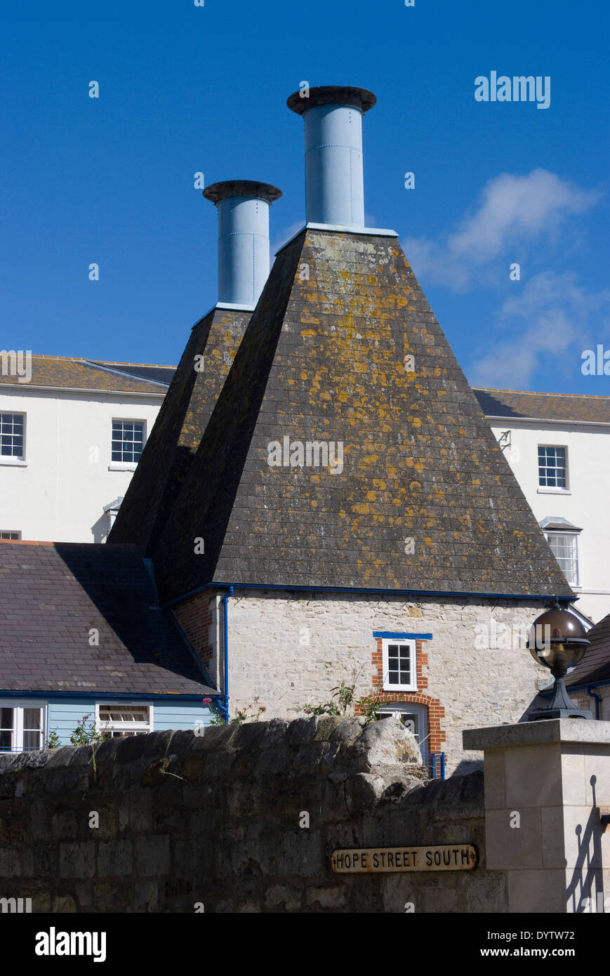 Alte Brauerei umgebaut jetzt, Weymouth, Dorset, Großbritannien Stockfoto