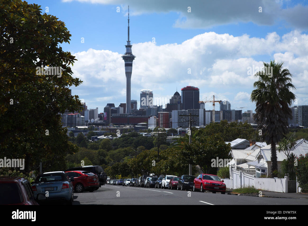 Skytower, Auckland, Neuseeland Stockfoto