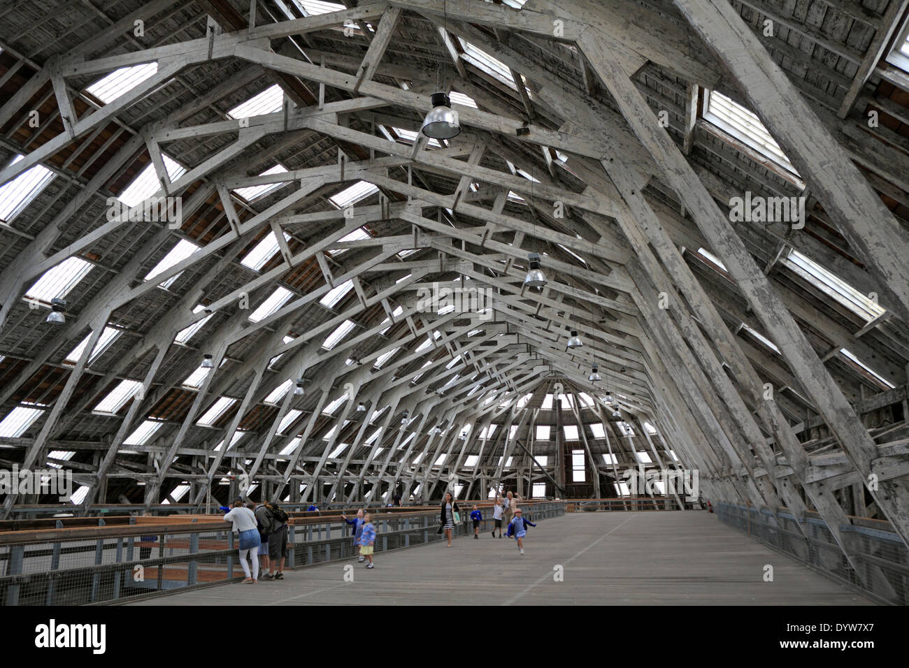 3 Slip wurde Europas größte Breite Span Holzkonstruktion gebaut im Jahre 1838 (The Big Space) in The Historic Dockyard, Chatham, Kent UK Stockfoto