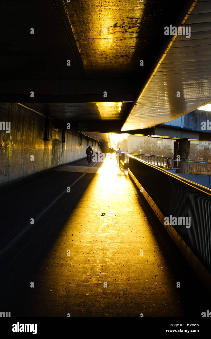 Wien, Brücke Reichsbruecke, Österreich, 22. Bezirk, Donaucity Stockfoto