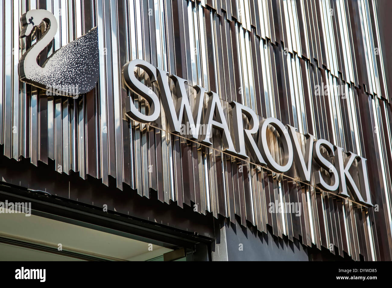 Swarovski shop Stockfoto