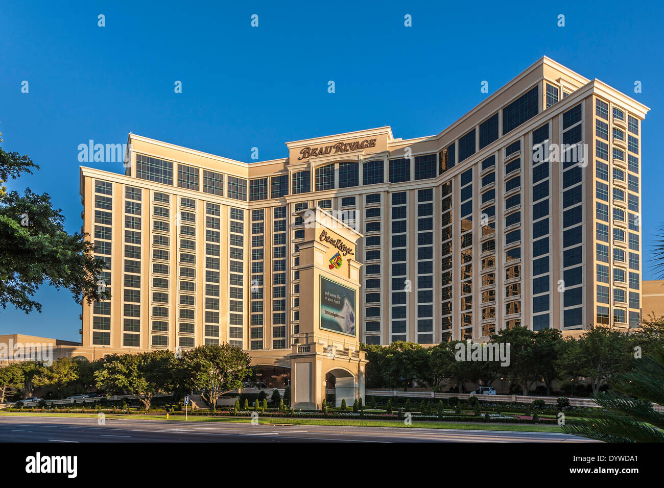 Beau Rivage Hotel und Casino an der Golfküste von Mississippi in Biloxi Stockfoto