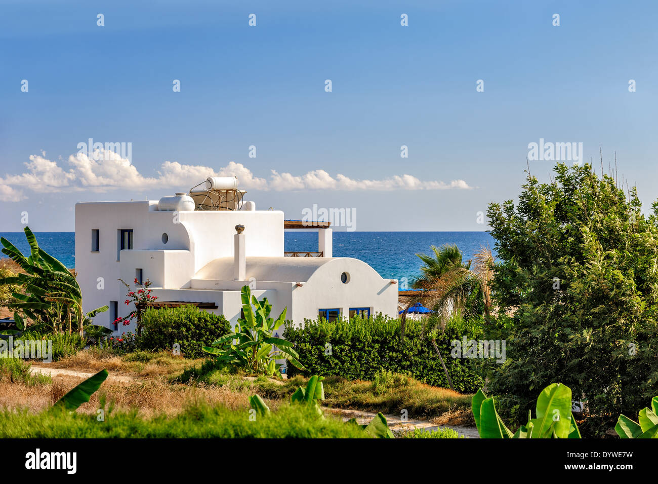 Luxuriose Strand Ferienhaus Zu Mieten Auf Zypern Stockfotografie Alamy
