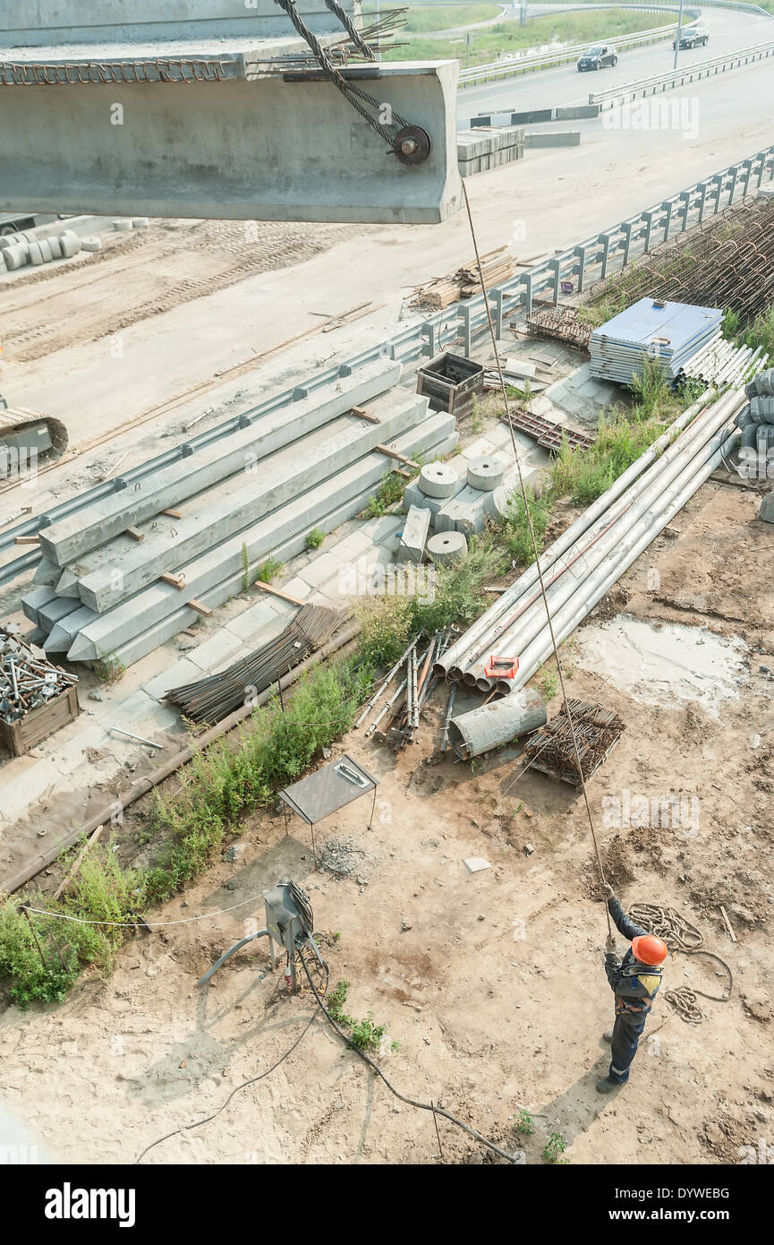 Arbeiter Ebenen Bestimmung der Platte Stockfoto