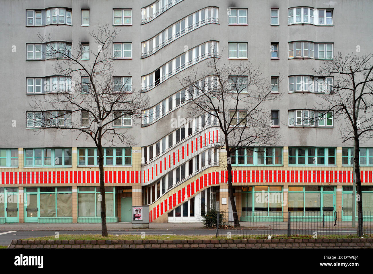 Berlin, Deutschland-Apartment-Haus in der Straße Reinickendorfer Stockfoto