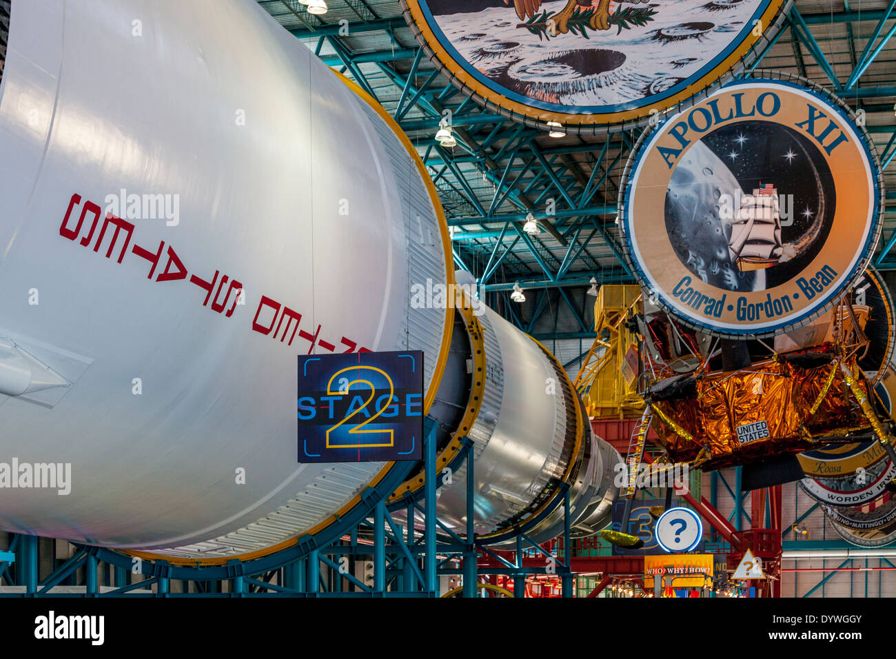 Apollo/Saturn 5 Zentrum, Kennedy Space Center, Florida, USA Stockfoto