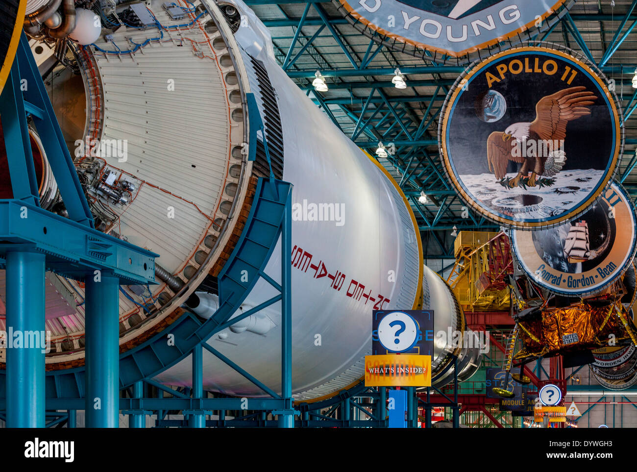 Apollo/Saturn 5 Zentrum, Kennedy Space Center, Florida, USA Stockfoto