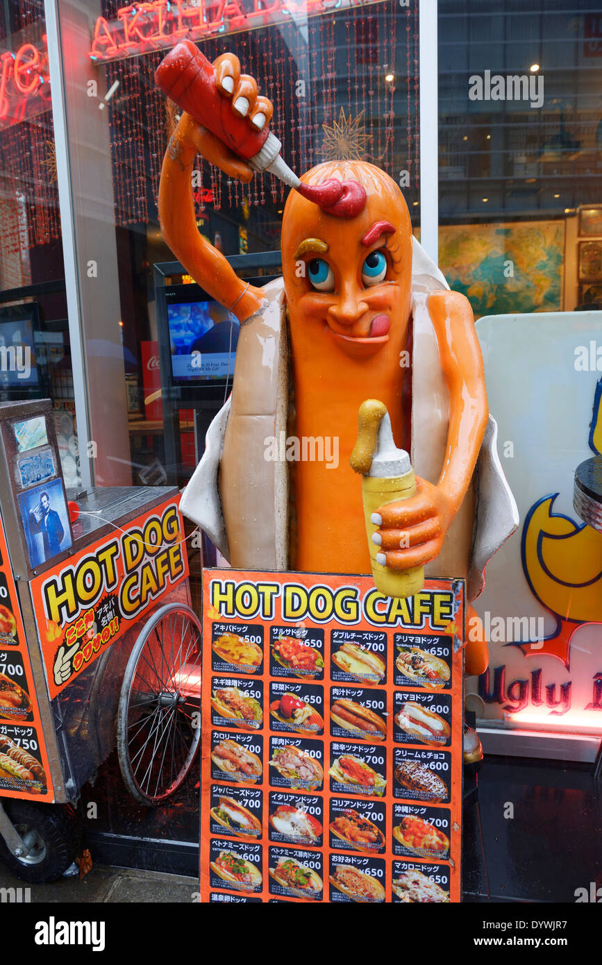 Hot-Dog Cafe in Akihabara, Tokyo, Japan Stockfoto