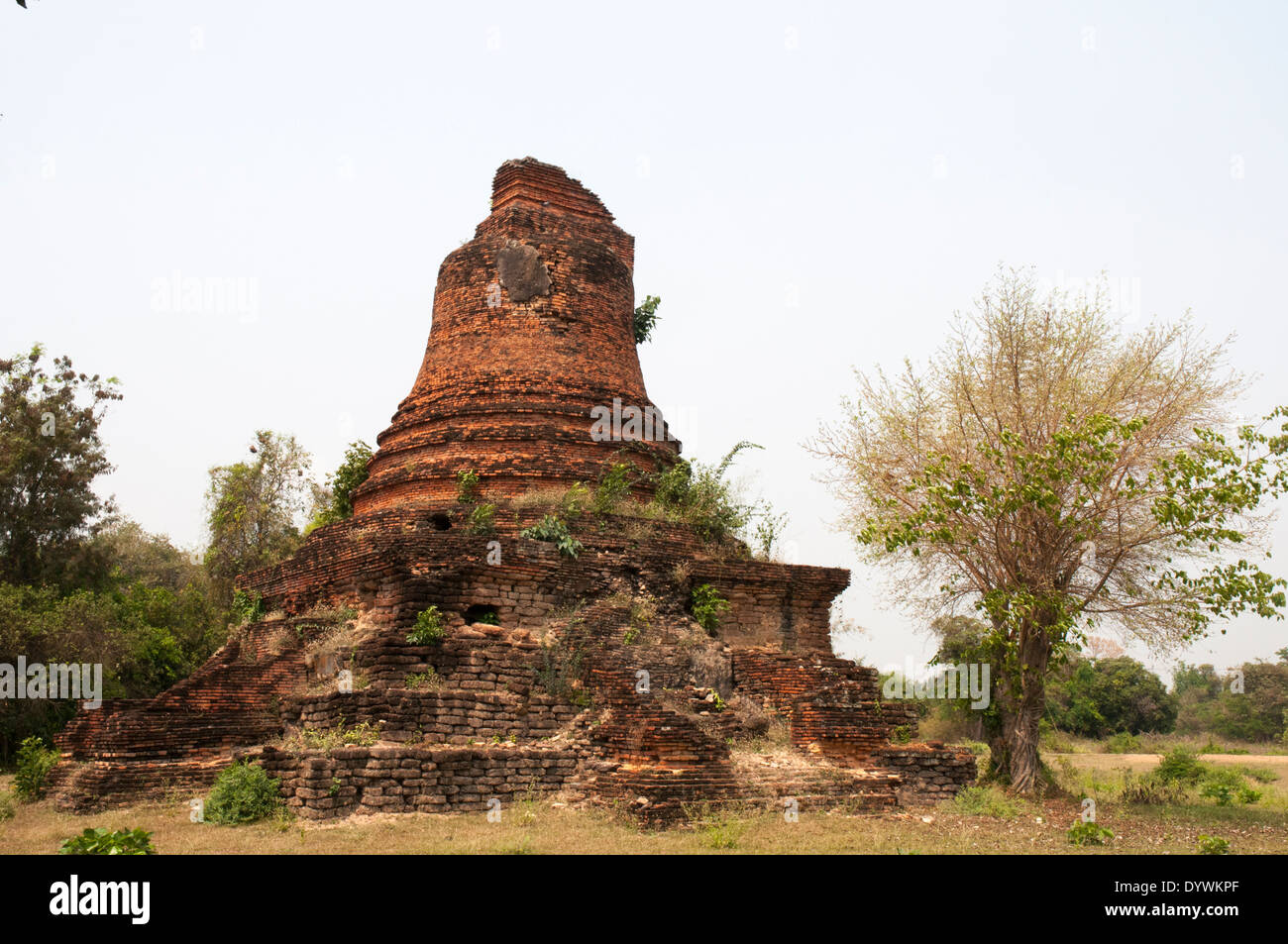 Ruinen des Wat Tonne Chan, außerhalb der Sukhothai historischen Park, Thailand Stockfoto