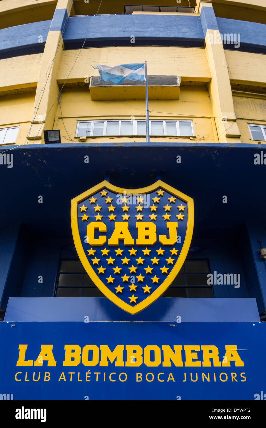 La Bombonera. Boca Juniors Team Fußballstadion. La Boca-Viertel. Buenos Aires. Argentinien Stockfoto