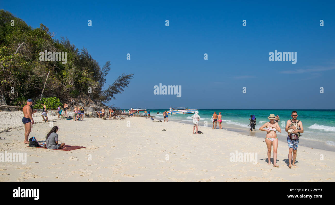 Strand von Koh Phi Phi, Thailand Stockfoto