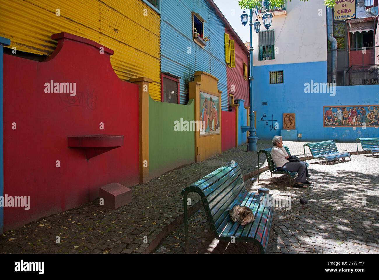 Caminito Straße. La Boca-Viertel. Buenos Aires. Argentinien Stockfoto