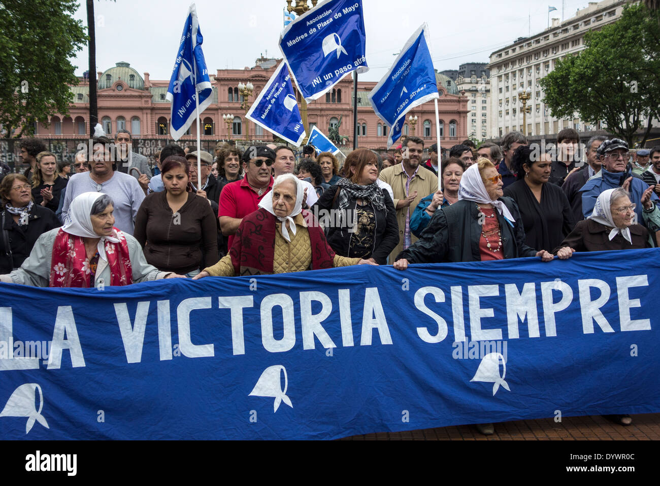 Mütter der Plaza de Mayo Protest. Buenos Aires. Argentinien Stockfoto