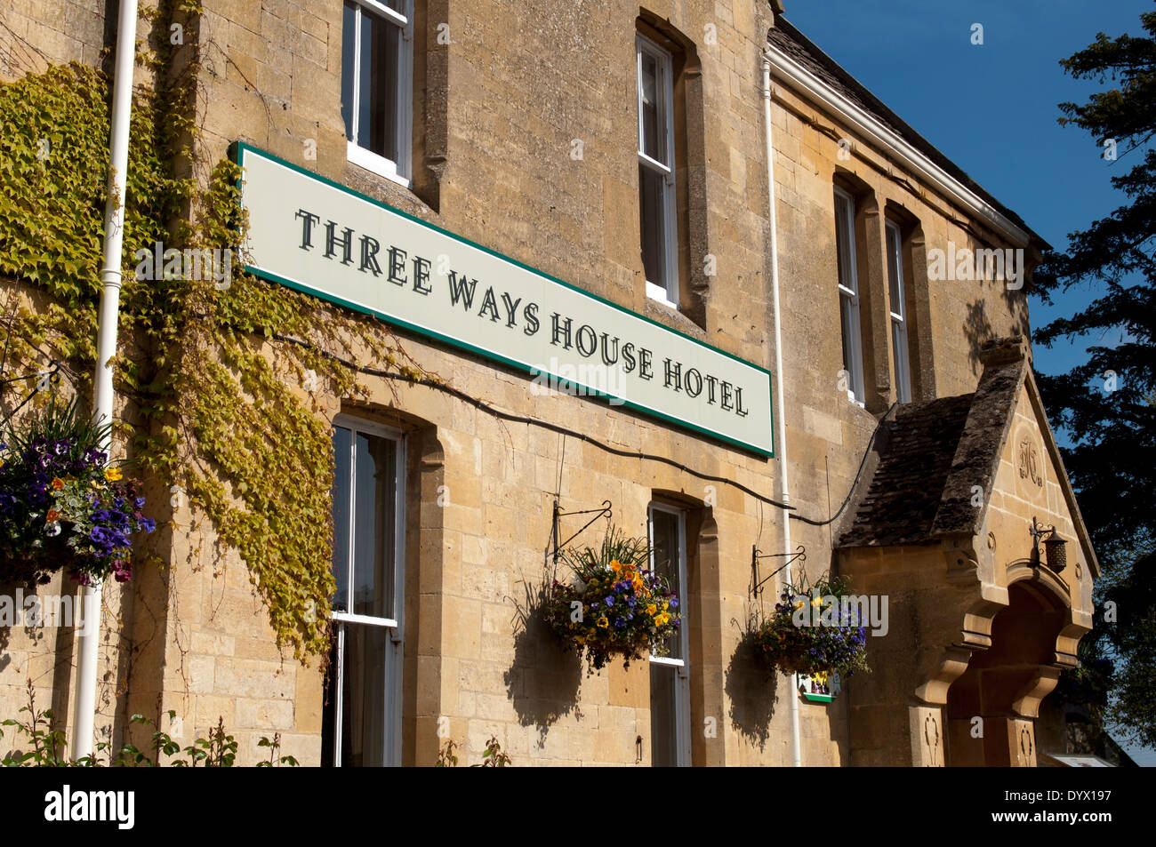 Drei Wege Haus, Hotel, Mickleton, Gloucestershire, England, UK Stockfoto