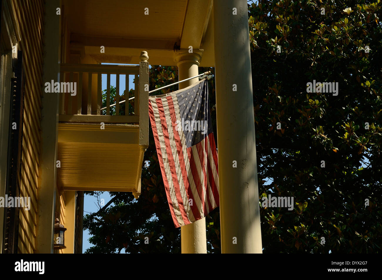 Exterieur der Asche Rasen-Hochland. Haus des 5. Präsidenten James Monroe. Charlottesville. Virginia. USA Stockfoto