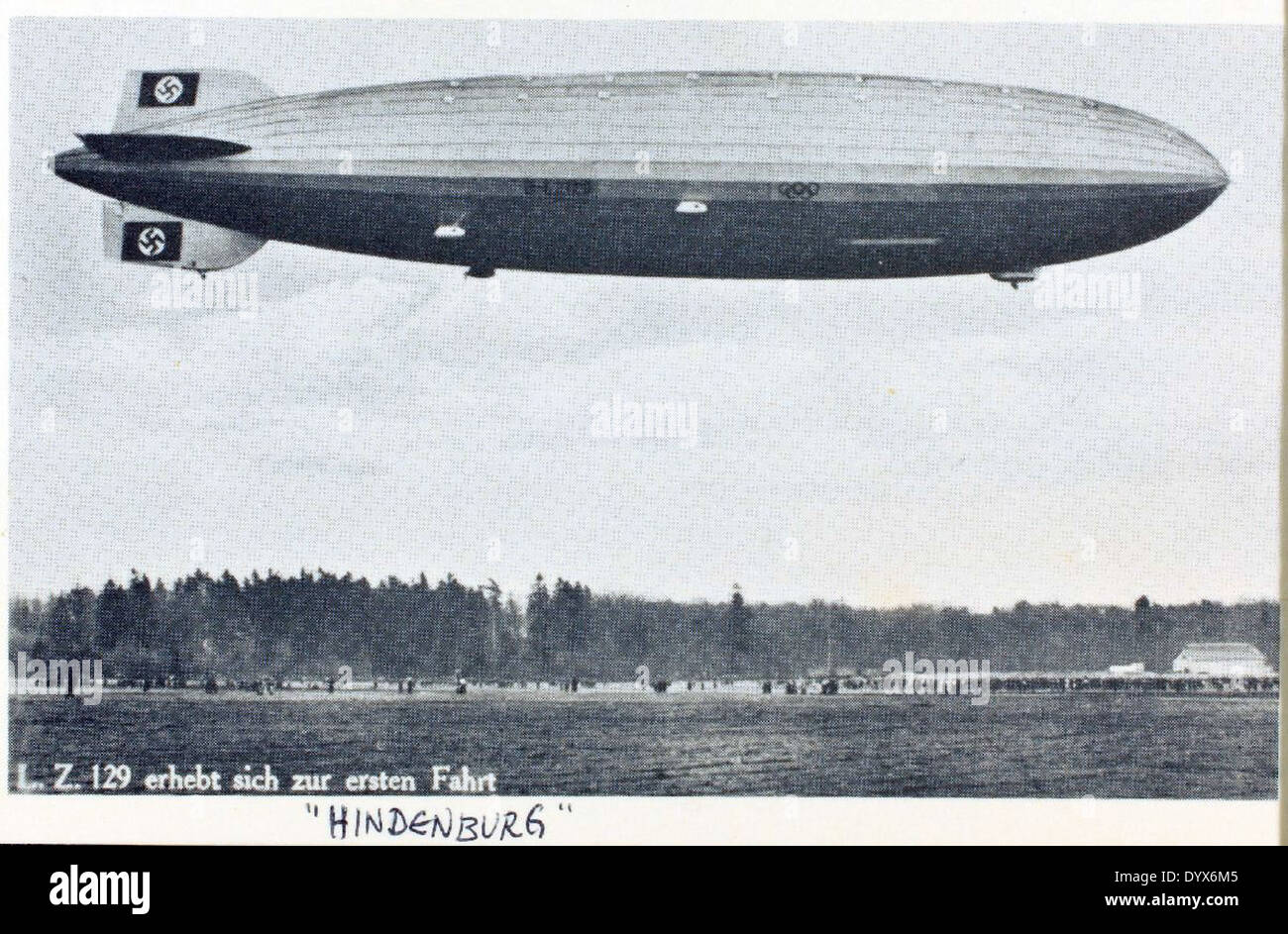 Das zeppelin luftschiff d lz129 hindenburg -Fotos und -Bildmaterial in ...