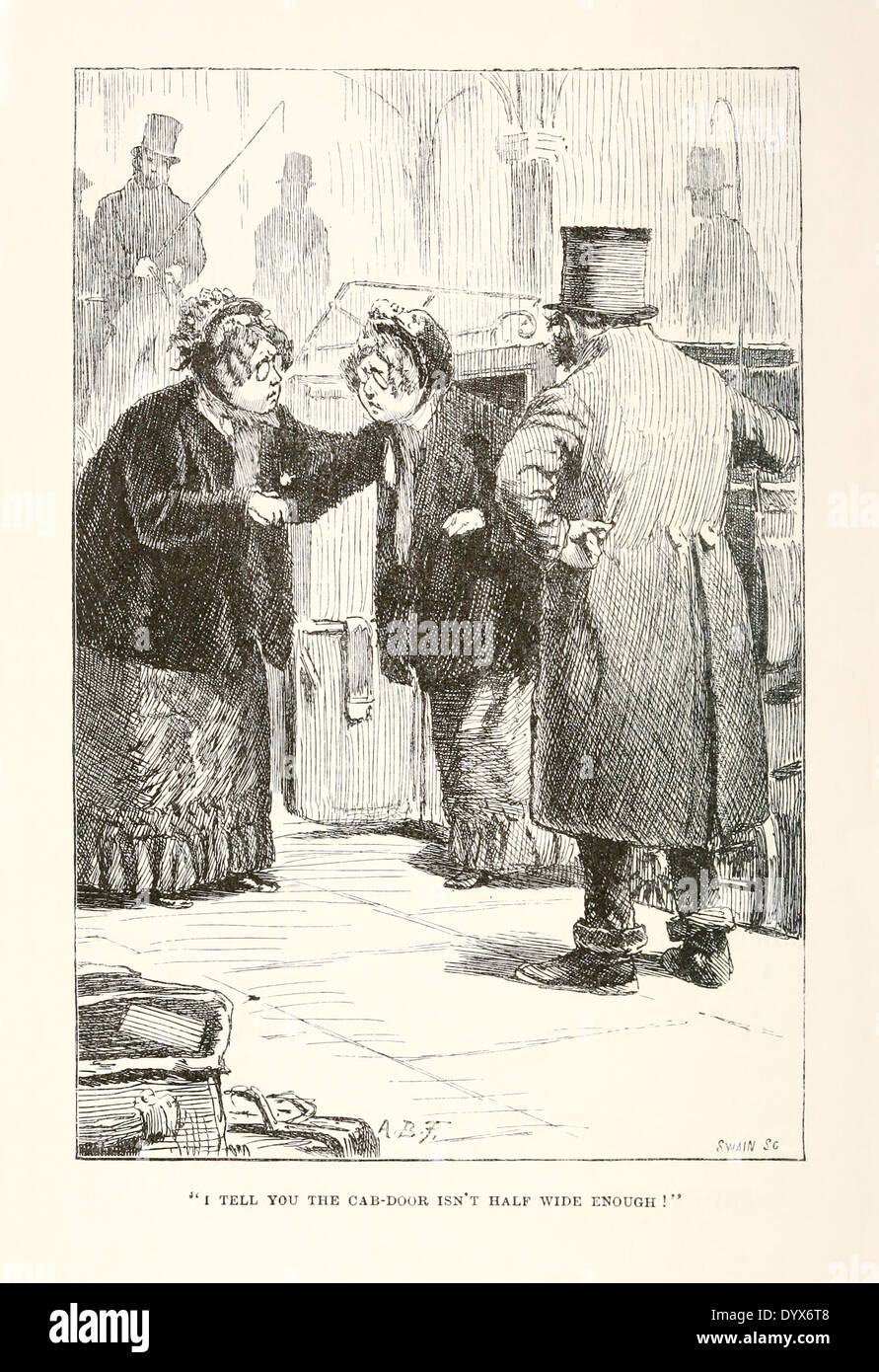 Arthur Burdett Frost (1851-1928) Illustration aus "A Tangled Tale" von Lewis Carroll veröffentlichte 1885. Verknoten Sie 7 "kleinlichen Cash". Stockfoto