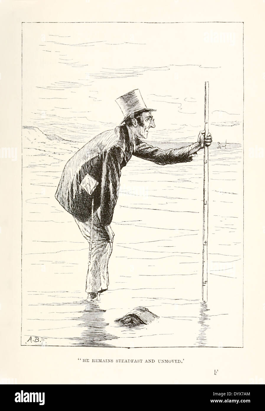 Arthur Burdett Frost (1851-1928) Illustration aus "A Tangled Tale" von Lewis Carroll veröffentlichte 1885. Knoten 9 Schlange mit Ecken Stockfoto