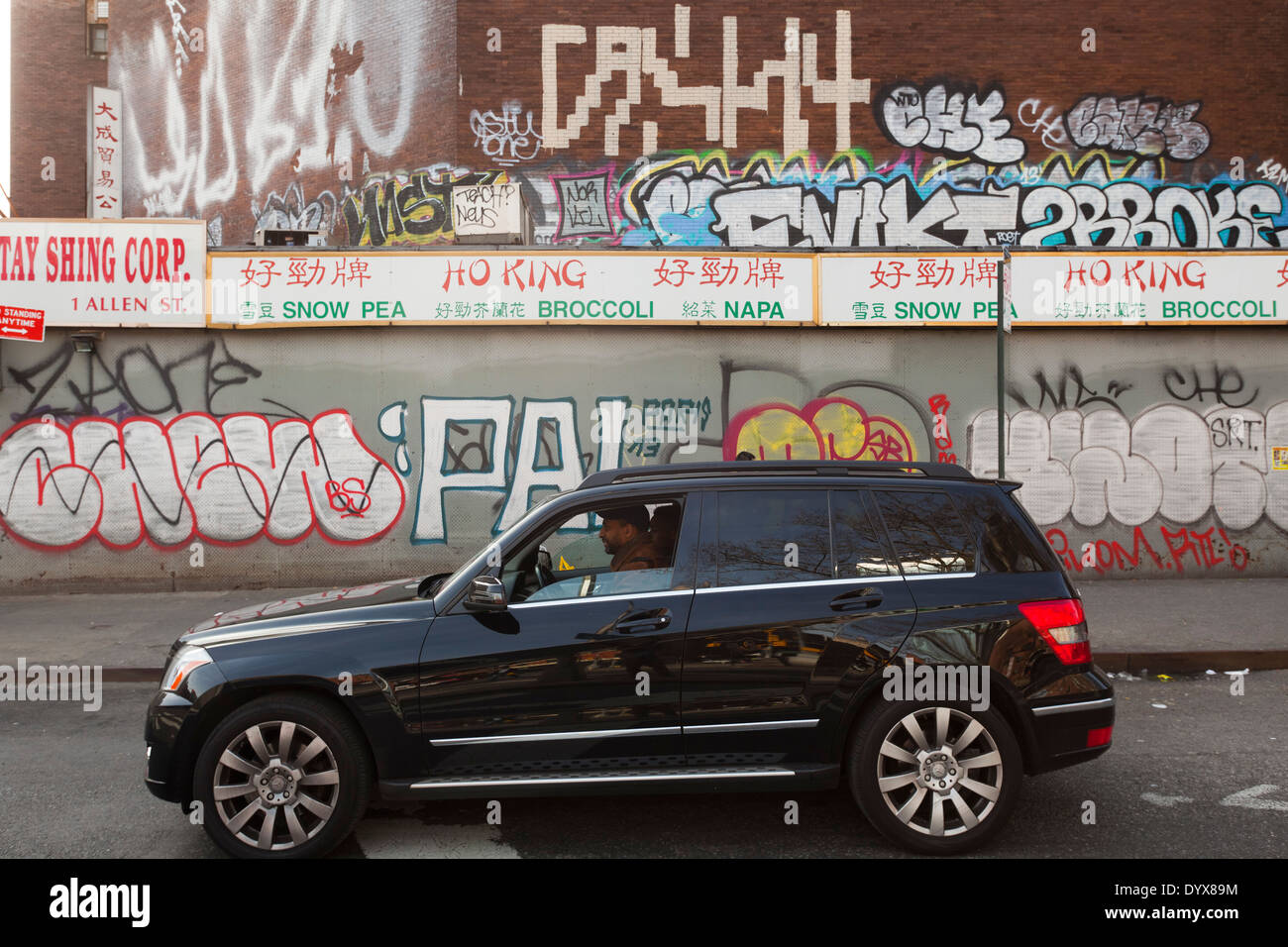 Street-Art, Graffiti Chinatown, Manhattan, New York City, New York Stockfoto