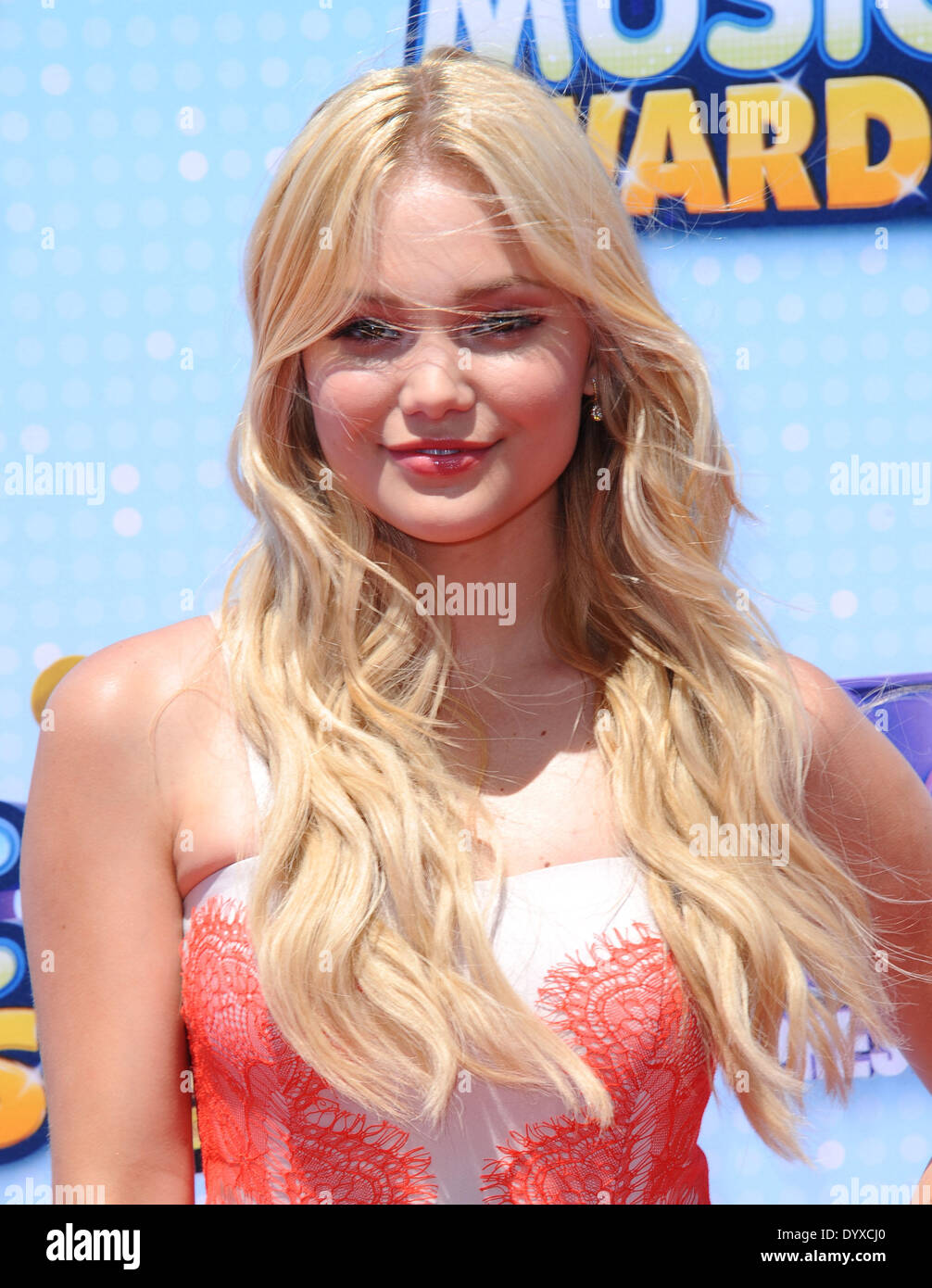 Los Angeles, Kalifornien, USA. 26. April 2014. Olivia Holt Besuch der Disney Channel 2014 Radio Disney Music Awards - Ankünfte im Nokia Theatre L.A. Live in Los Angeles, Kalifornien am 26. April 2014 statt. 2014-Credit: D. Long/Globe Photos/ZUMAPRESS.com/Alamy Live-Nachrichten Stockfoto