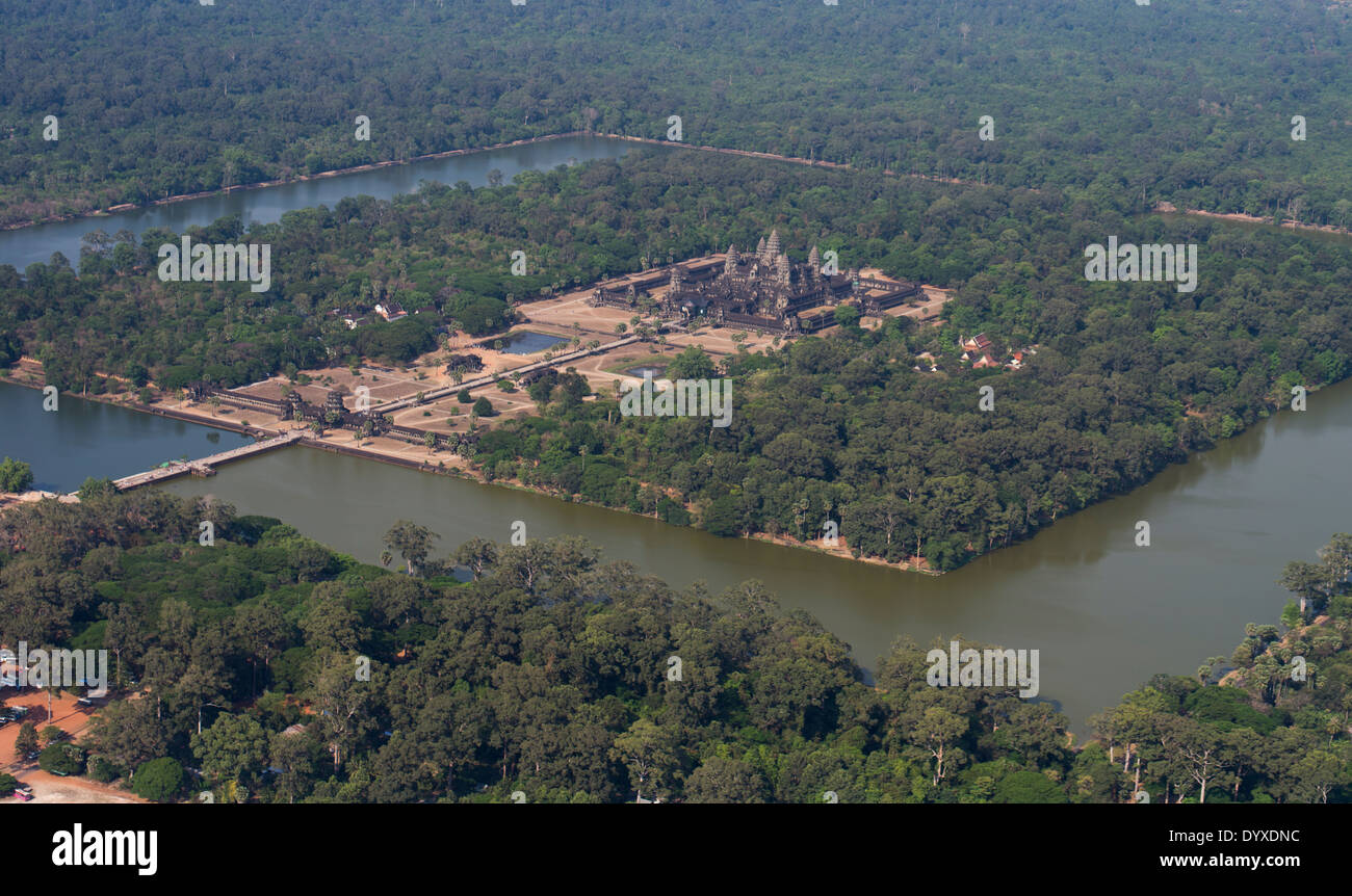 Luftbilder von Angkor - Siem Reap, Kambodscha Stockfoto