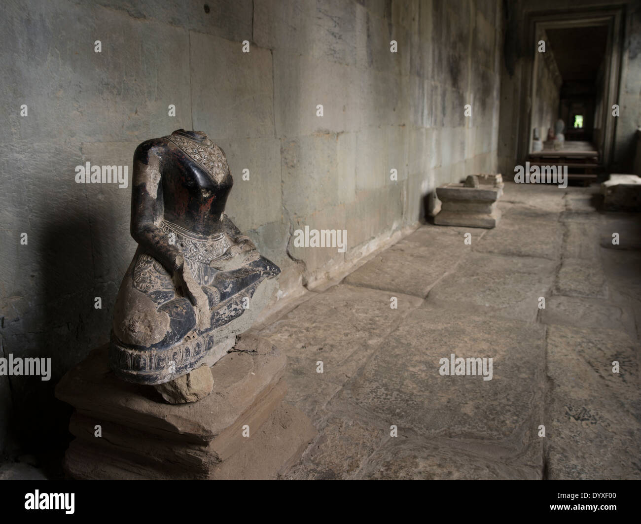 Angkor Wat, buddhistische Tempelanlage, Siem Reap, Kambodscha Stockfoto