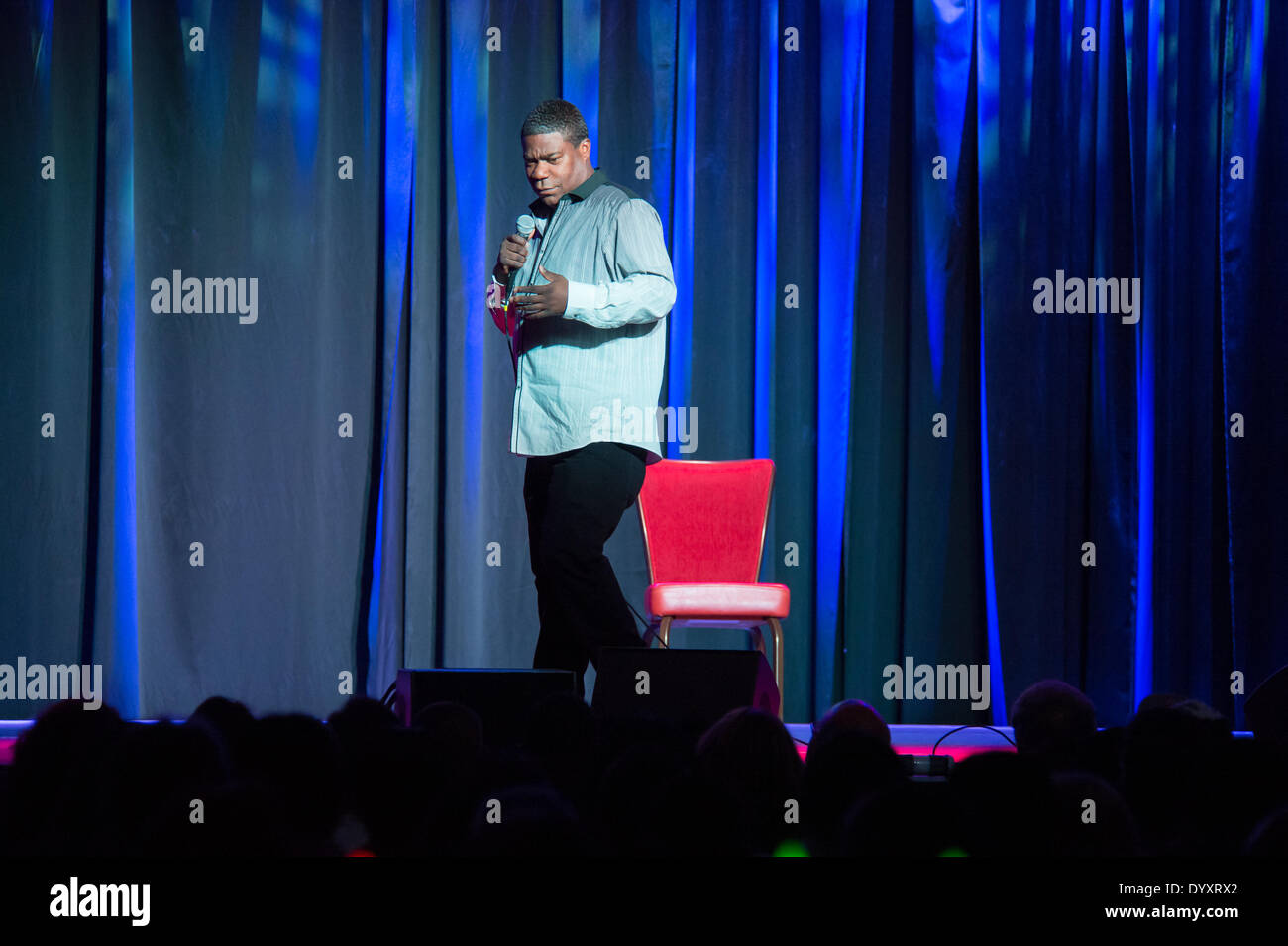 Lincoln, CA, USA. 26. April 2014. Komiker Tracy Morgan führt auf Thunder Valley Casino Resort in Lincoln, Kalifornien am 26. April 2014 Credit: Randy Miramontez/Alamy Live News Stockfoto