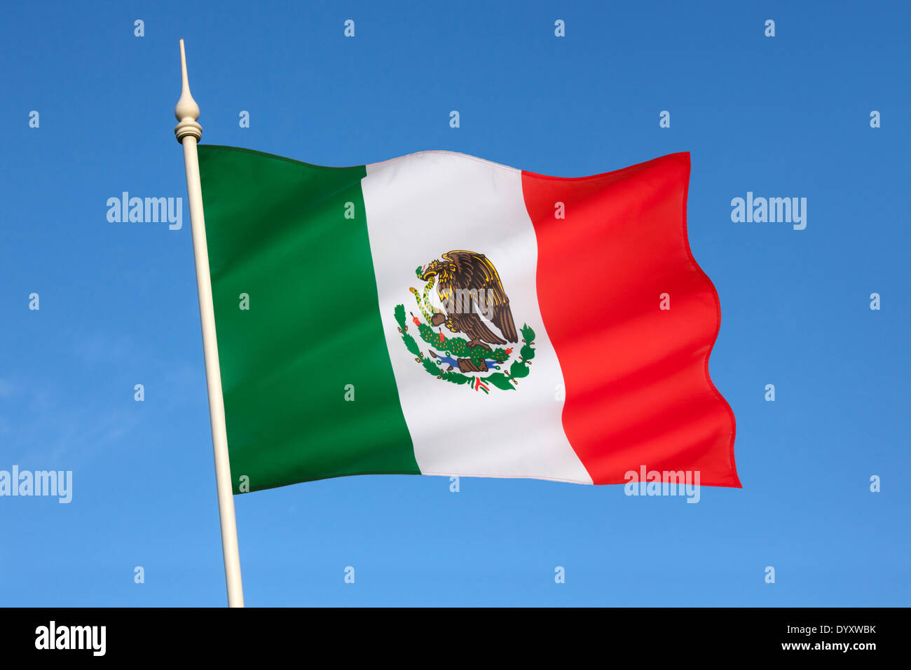 Flagge von Mexiko Stockfoto