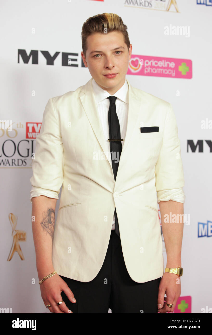 John Newman bei den Logie Awards, Melbourne 27. April 2014 Stockfoto