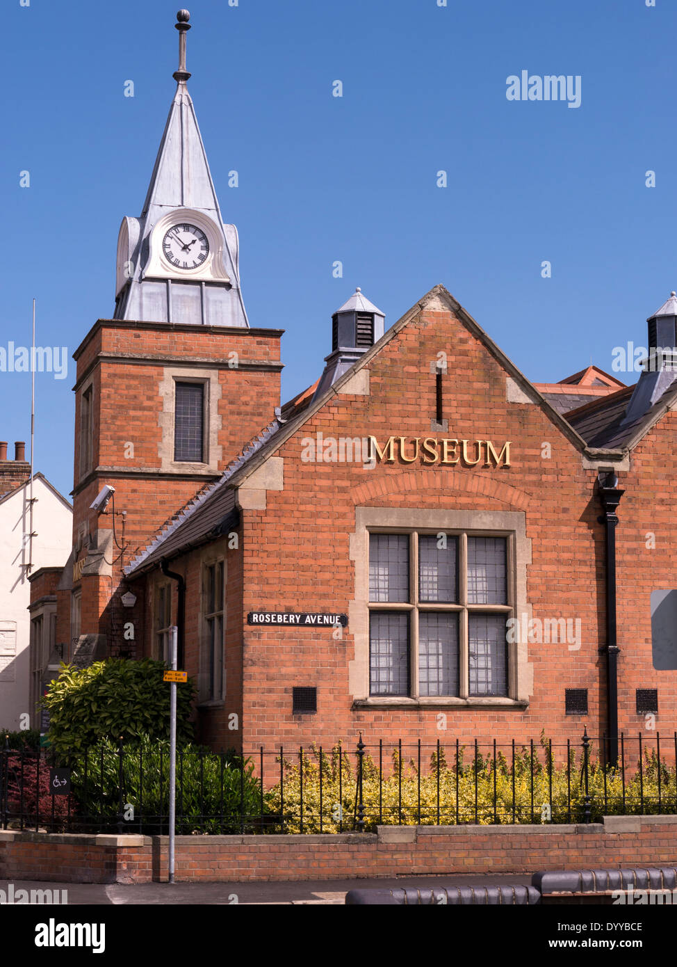 Außenansicht des Carnegie Museums Gebäude, Melton Mowbray, Leicestershire, England, UK Stockfoto